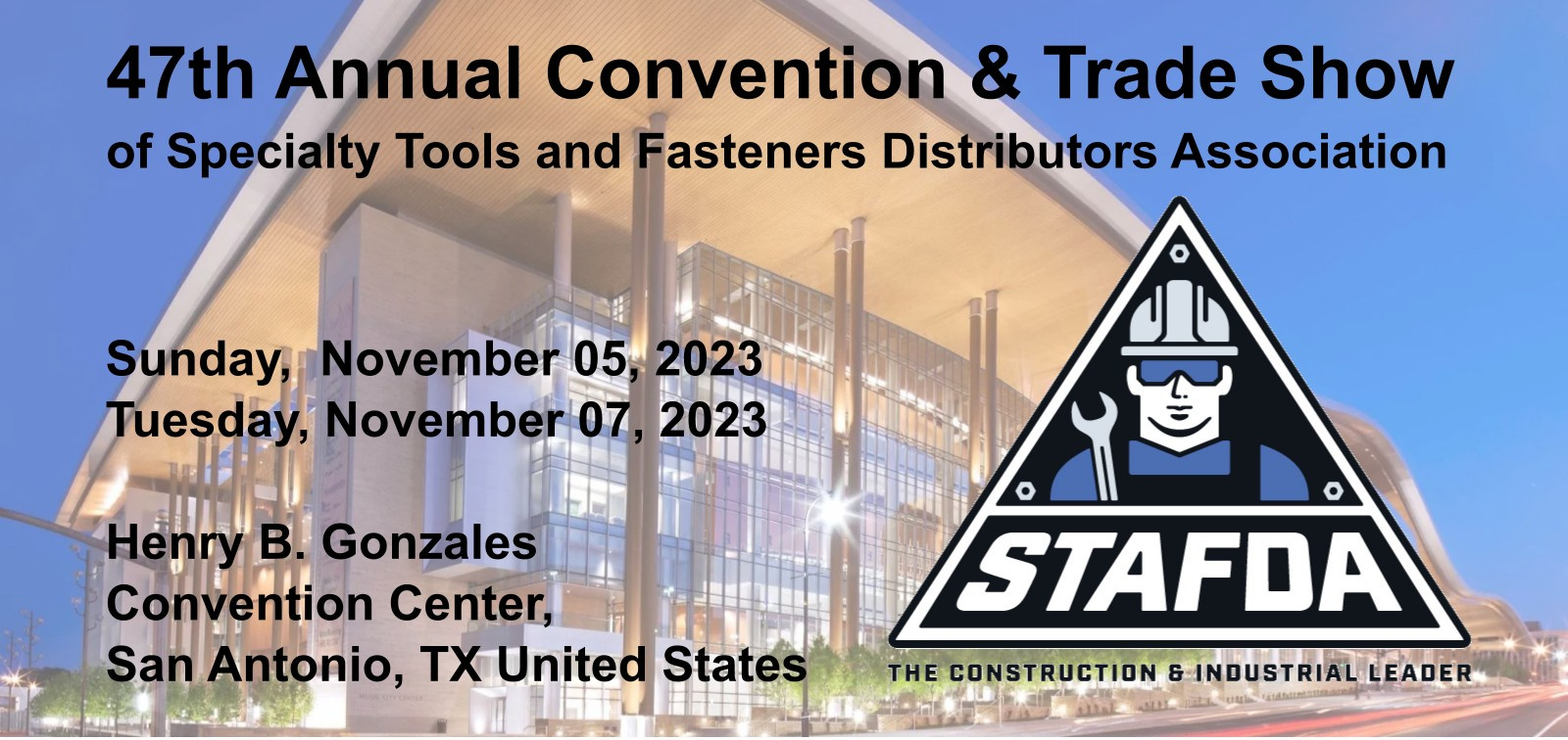 Visit us at STAVDA 2023